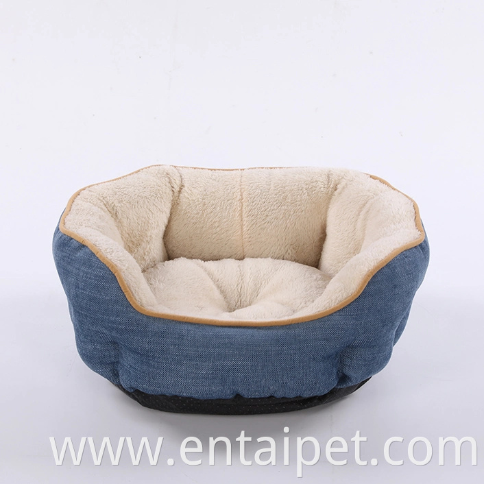 Unfolded Soft Dog Product Blue Waterproof Material Pet Dog Bed